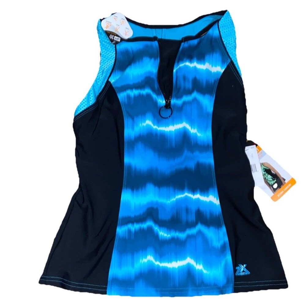 Zeroxposur Pacific Small Scuba Tankini Athletic Top Only 4-Way Stretch Swimsuit